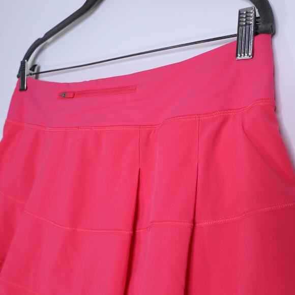 LULULEMON Pace Rival Mid-Rise Skirt Lip Gloss Long Tennis Active Women's 10 - Picture 7 of 8